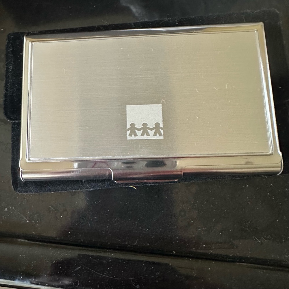 Silver Business Card Holder